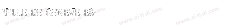 ville de geneve es字体转换
